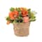 8&#x22; Spring Rope Basket Floral Bundle